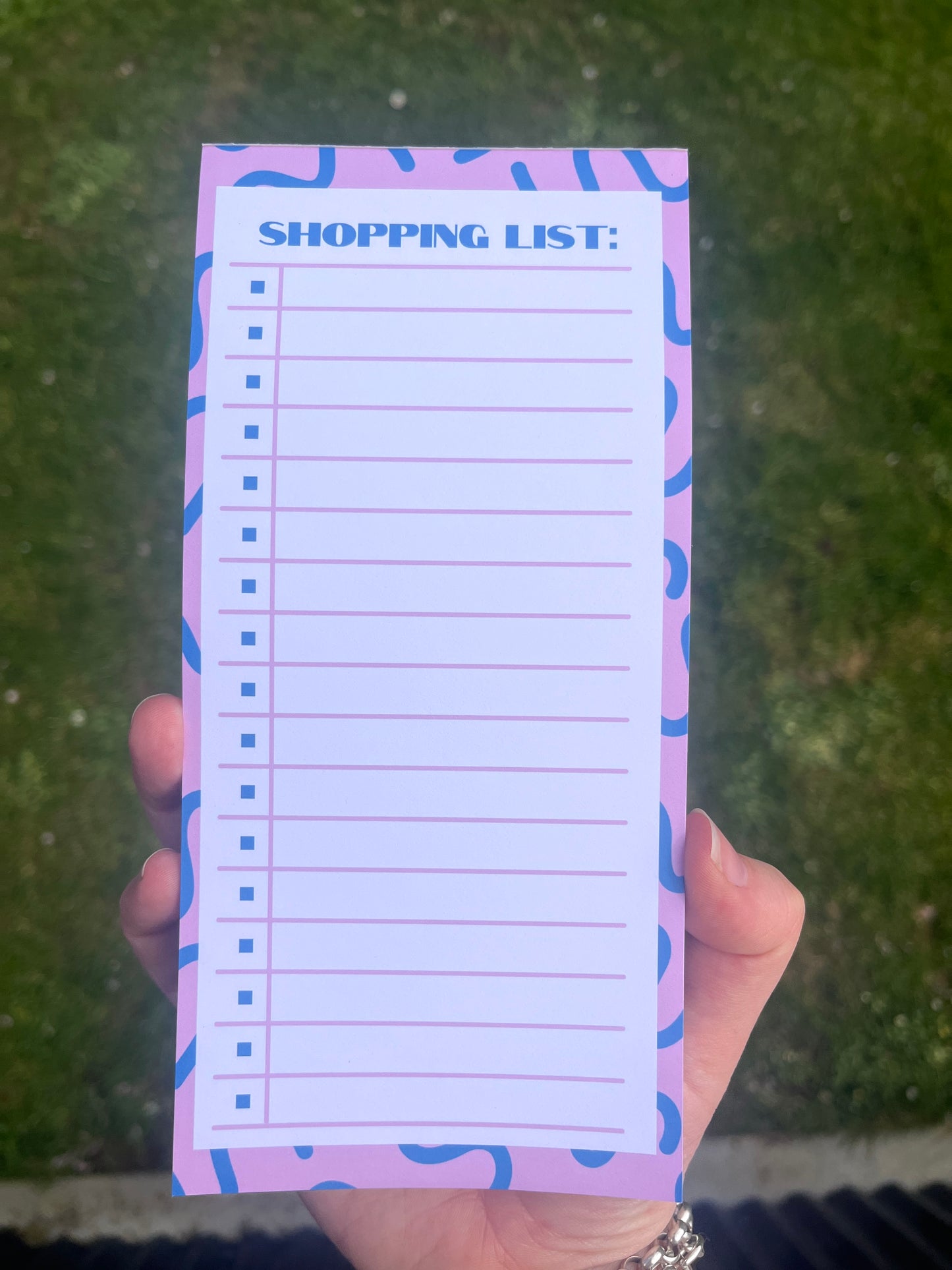 Squiggles Shopping List