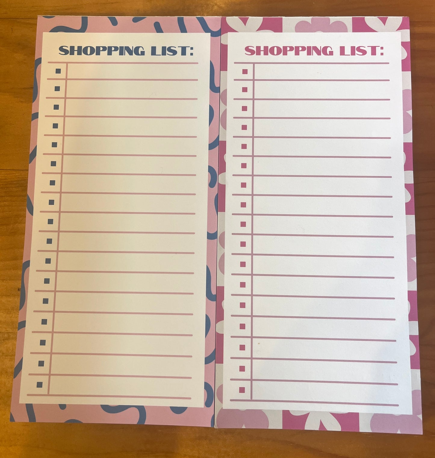 Squiggles and Flowers Shopping List Bundle